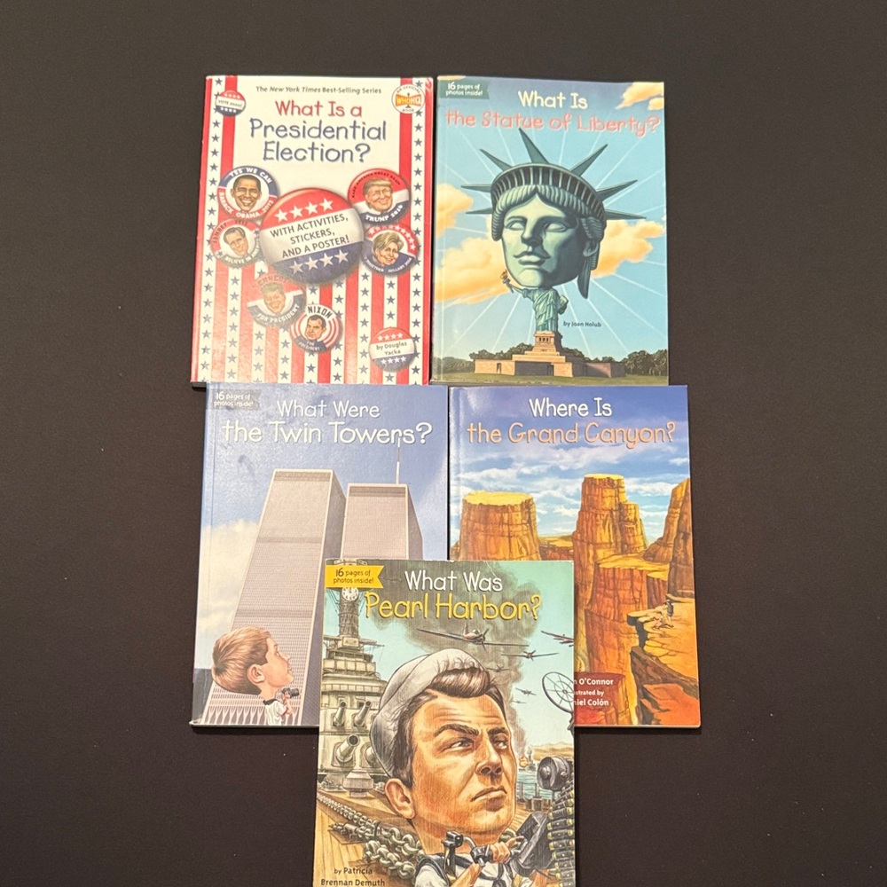 Set of 5 - What Were/Was/Is Children's Educational Book Set